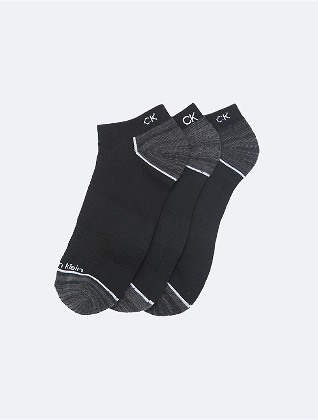 Calvin Klein Underwear WOMENS NO SHOW ATHLEISURE NOLA 3 PACK - Socks -  black combo/black 