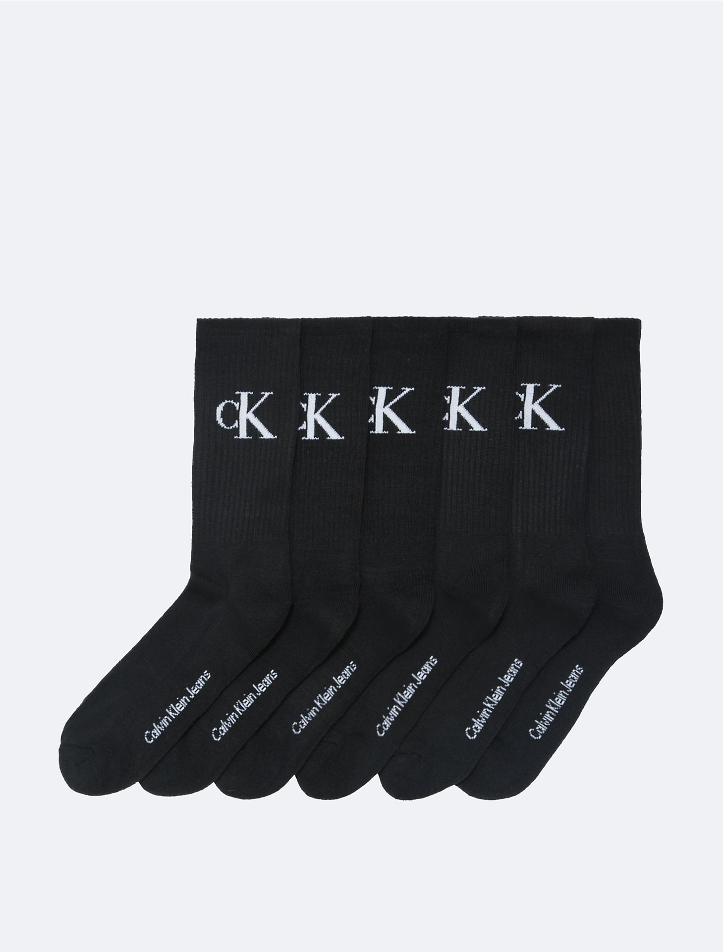 realeza calcio módulo Monogram Logo 6-Pack Crew Socks | Calvin Klein