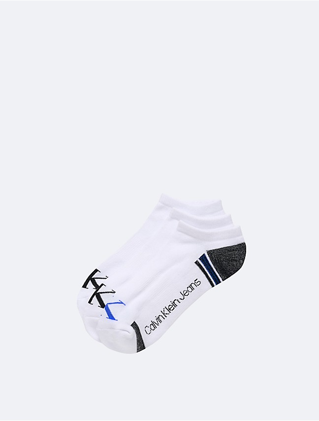 Calvin Klein 3 Pair Cotton Invisible Liner Socks - CKM201LN13C002