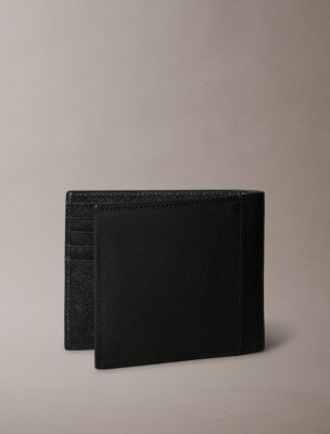 Мужские аксессуары Calvin Klein Saffiano Leather Bifold Wallet + Money Clip Set — фото 2