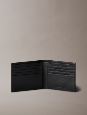 Мужские аксессуары Calvin Klein Saffiano Leather Bifold Wallet + Money Clip Set — фото 3