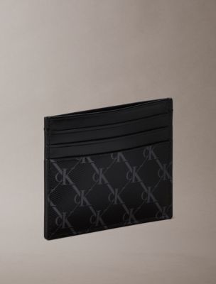 Мужские кошельки Calvin Klein Embossed Monogram Card Case & Key Fob — фото 2