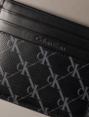 Мужские кошельки Calvin Klein Embossed Monogram Card Case & Key Fob — фото 3