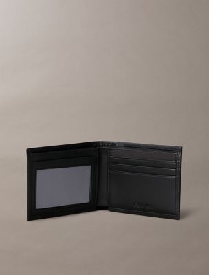 Мужские кошельки Calvin Klein Saffiano Leather Slim Bifold Wallet — фото 3
