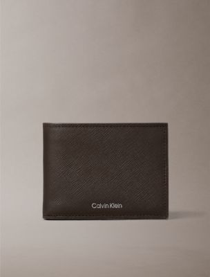 Refined Saffiano Bifold Wallet, Ck Dark Brown