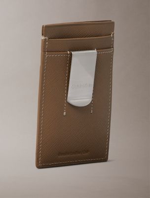 Refined Saffiano Card Case + Money Clip | Calvin Klein