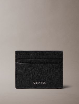 Foil Embossed Logo Card Case, Black