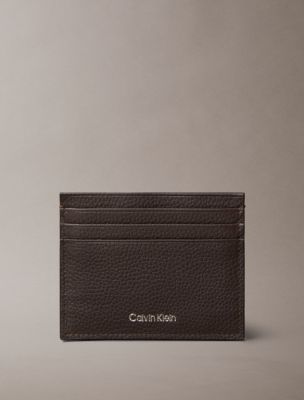 Foil Embossed Logo Card Case, Chocolate Martini