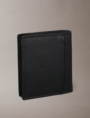 Мужские кошельки Calvin Klein Foil Embossed Logo Slim Trifold Wallet + Card Case — фото 2