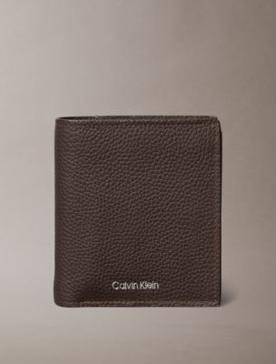 Foil Embossed Logo Trifold Wallet + Card Case, Chocolate Martini