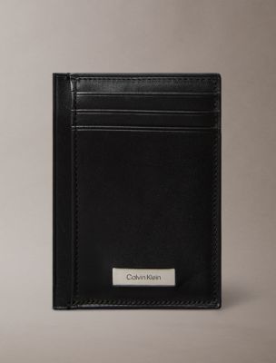 Plaque Logo Card Case , Black