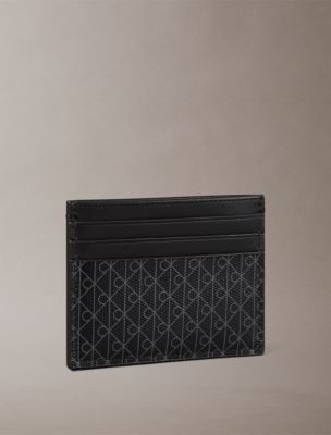 Мужские кошельки Calvin Klein Allover Emblem Logo Card Case — фото 2