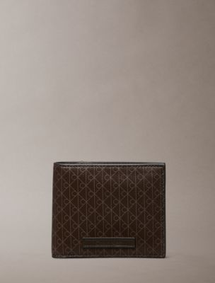 Allover Emblem Logo Bifold Wallet with Coin Pouch, Mulch