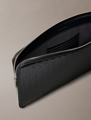 Мужские сумки Calvin Klein Allover Emblem Logo Zip Pouch — фото 2