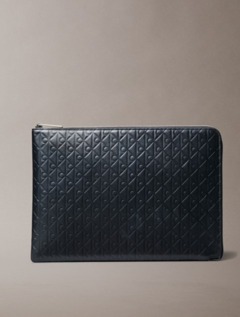 Мужские сумки Calvin Klein Allover Emblem Logo Zip Pouch