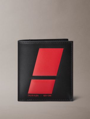 Bold Graphic Bifold Wallet, Black