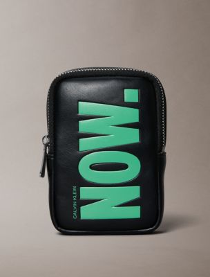 Bold Graphic Mini Pouch Keychain, Black