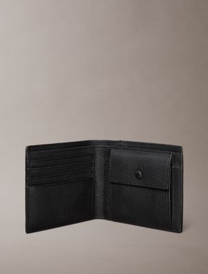Мужские кошельки Calvin Klein Foil Embossed Logo Bifold Wallet with Coin Pouch — фото 3
