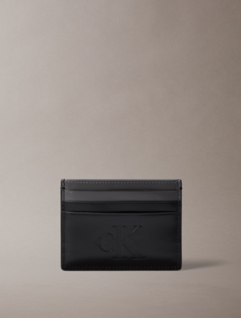 Мужские кошельки Calvin Klein Embossed Monologo Card Case