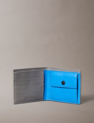 Мужские кошельки Calvin Klein Embossed Monologo Bifold Wallet with Coin Pouch — фото 3