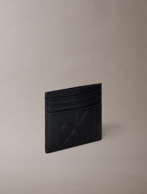 Мужские кошельки Calvin Klein Embossed Emblem Logo Card Case — фото 2