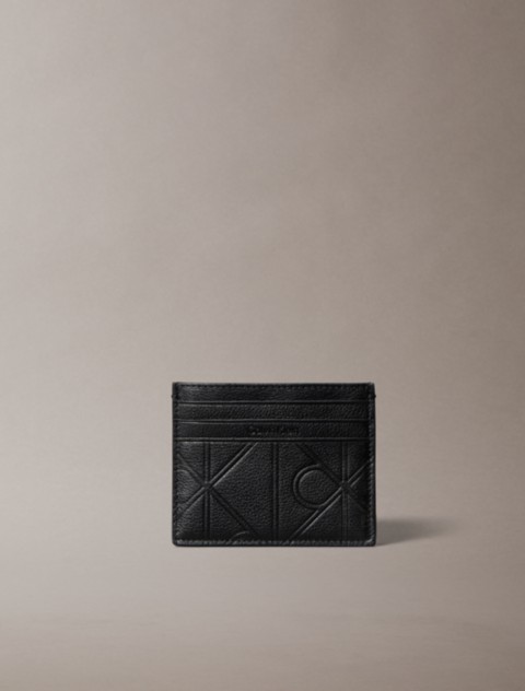 Мужские кошельки Calvin Klein Embossed Emblem Logo Card Case