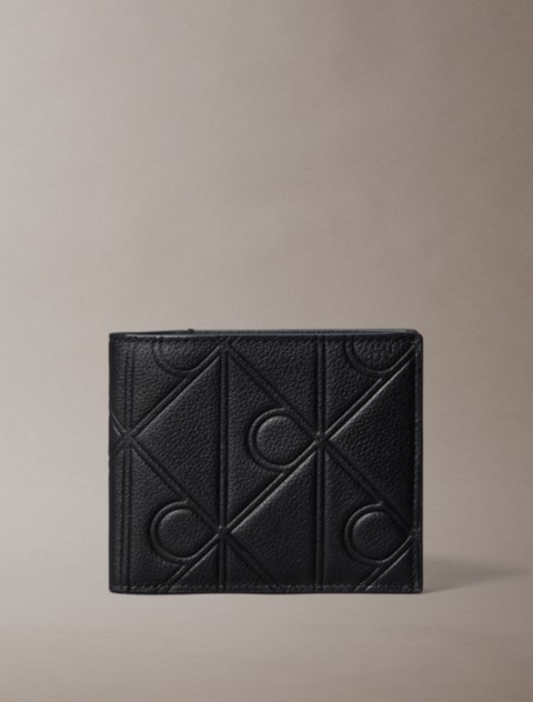 Мужские кошельки Calvin Klein Embossed Emblem Logo Bifold Wallet
