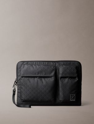 Utility Emblem Laptop Sleeve, Black