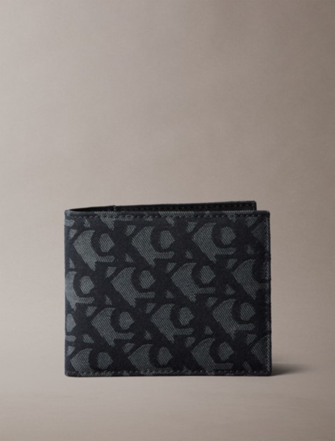 Мужские кошельки Calvin Klein Allover Monogram Bifold Wallet