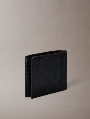 Мужские кошельки Calvin Klein Embossed Emblem Logo Trifold Wallet — фото 2