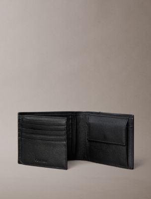 Мужские кошельки Calvin Klein Embossed Emblem Logo Trifold Wallet — фото 3