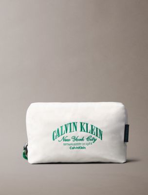 Logo Graphic Pouch, Bone White