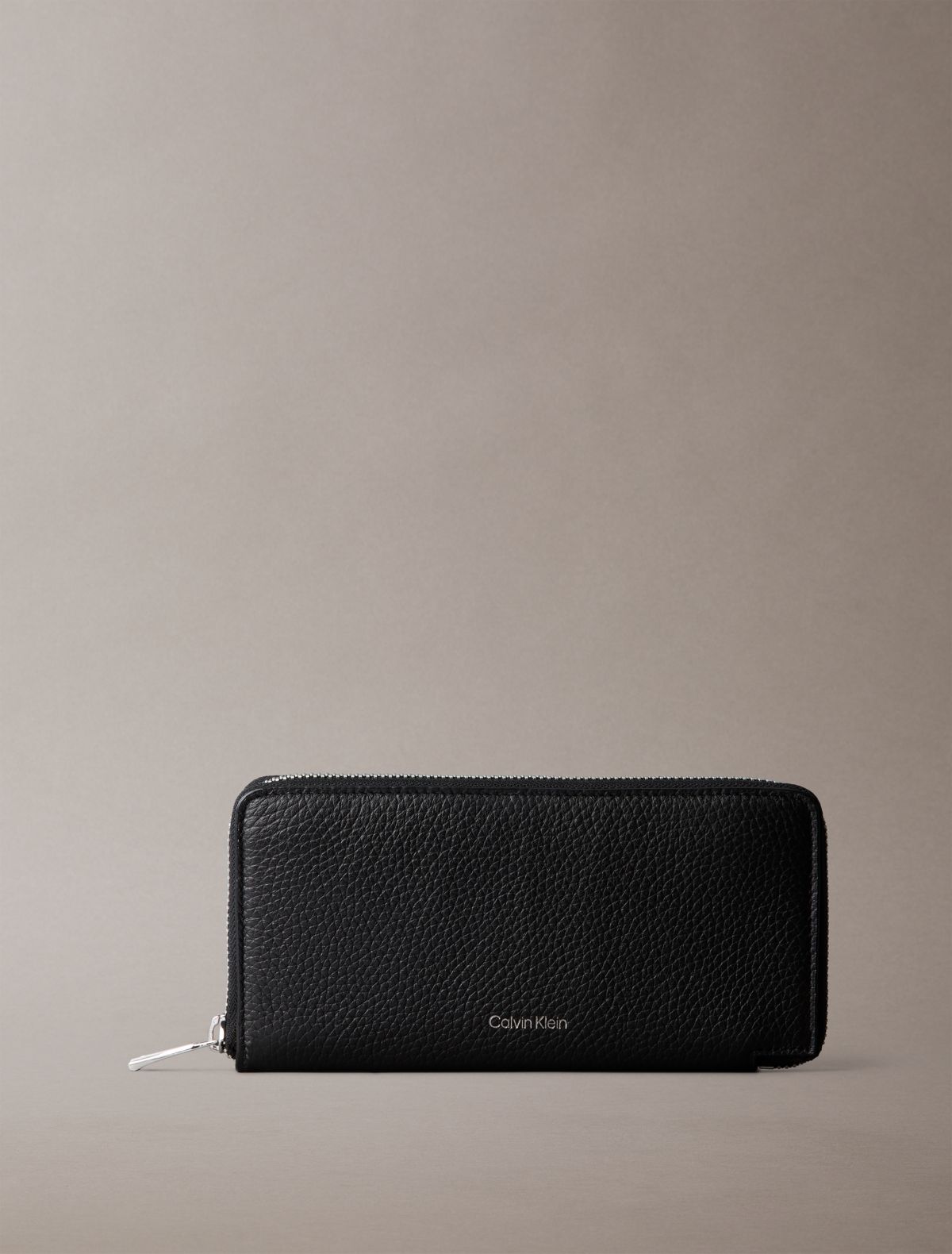 Foil Embossed Logo Zip Wallet