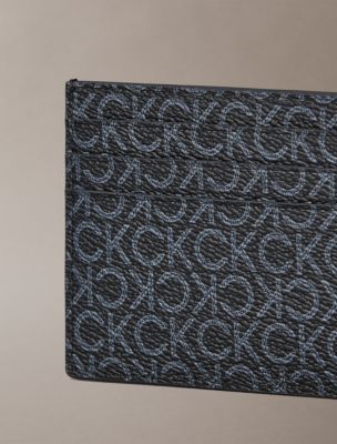 Мужские кошельки Calvin Klein Pebbled Monogram Card Case — фото 3