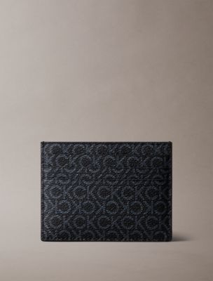 Pebbled Monogram Card Case