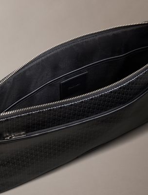 Мужские аксессуары Calvin Klein Coated Emblem Logo Laptop Case — фото 2