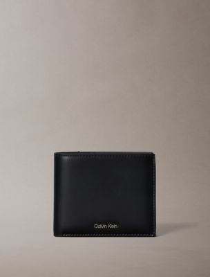 Мужской кошелёк Calvin Klein Hardware Logo Wallet, цвет: Чёрный — фото 1