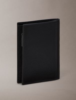Мужские кошельки Calvin Klein Emblem Logo Hardware Coin Wallet — фото 2