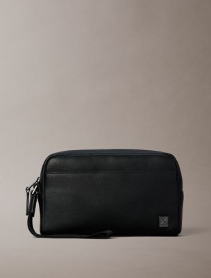 Мужская сумка Calvin Klein Emblem Logo Pouch, цвет: Чёрный
