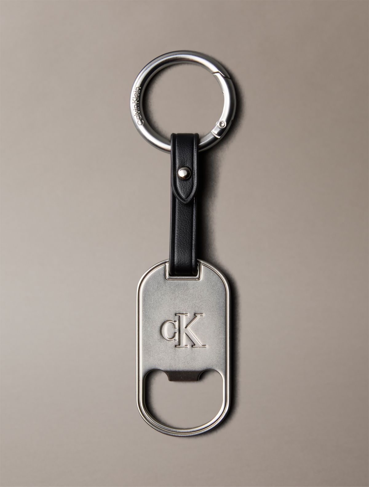 Monogram Logo Bottle Opener Key Fob