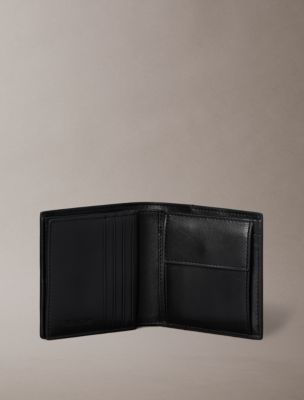 Мужские кошельки Calvin Klein Allover Emblem Logo Trifold Wallet with Coin Pouch — фото 2