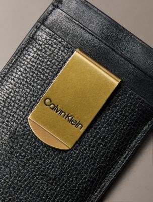 Мужские кошельки Calvin Klein Premium Leather Clip Card Case — фото 2