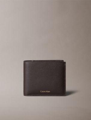 Leather Classic Bifold Wallet, Ck Dark Brown