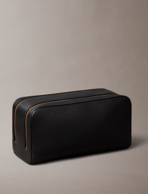 Мужские аксессуары Calvin Klein Premium Leather Dopp Kit — фото 2