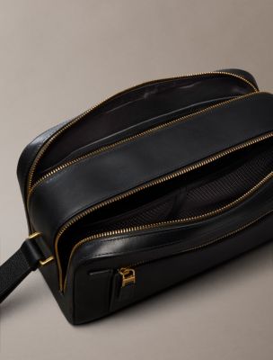 Мужские аксессуары Calvin Klein Premium Leather Dopp Kit — фото 3
