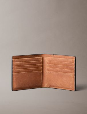 Мужской кошелёк Calvin Klein Bold Monogram Bifold Wallet, цвет: Чёрный — фото 2