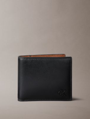 Мужской кошелёк Calvin Klein Bold Monogram Bifold Wallet, цвет: Чёрный — фото 1
