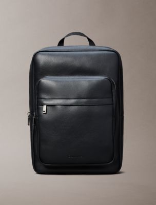 Micro Pebble Square Backpack, Black