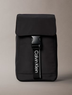 CK Sport Flap Sling Bag, Black
