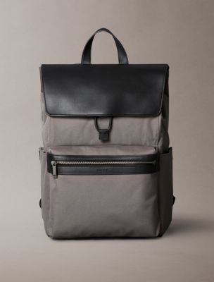 Structured Flap Backpack, Granite Gray